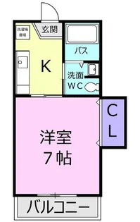 ドミール深谷 C【2階】の間取り