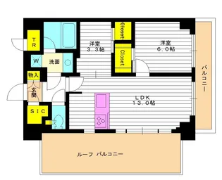 東京都新宿区西落合2【マンション】の間取り