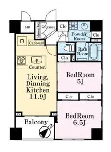 ナタリーレジデンス横浜鶴見【8階】の間取り