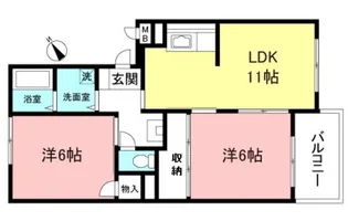 ロジュマンF・K【2階】の間取り