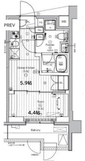 東京都北区豊島6【マンション】の間取り