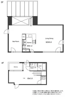 東京都港区元麻布3【マンション】の間取り