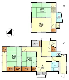 広島県呉市西川原石町【一戸建】の間取り