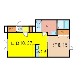 フォンテーヌI【2階】の間取り