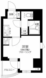 1Kの間取り画像