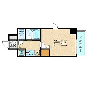 スカイコート品川大崎【4階】の間取り