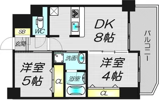 大阪府大阪市中央区南久宝寺町1【マンション】の間取り