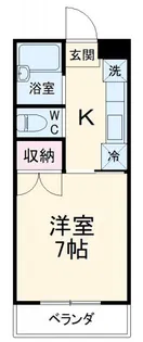 チェリーハイムA【1階】の間取り