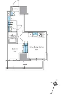 東京都目黒区青葉台4【マンション】の間取り