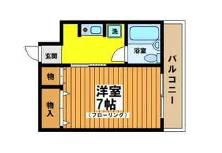 ベルエール調布【3階】の間取り