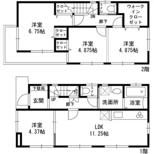 東京都足立区足立3【一戸建】の間取り
