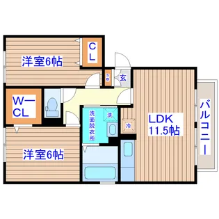 シェレンバーム【3階】の間取り