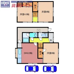 三重県津市海岸町【一戸建】の間取り
