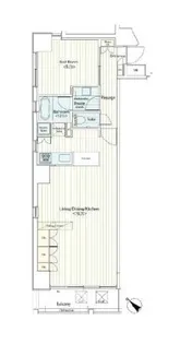 カスタリア八丁堀【4階】の間取り