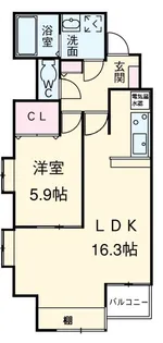 Laurel Court 常盤【12階】の間取り