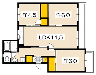 ヴィラナリー大竹 LK-1棟【1階】の間取り