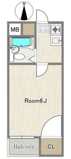 ハイム南雲【2階】の間取り