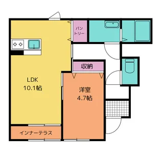 サンエリーハイム【1階】の間取り