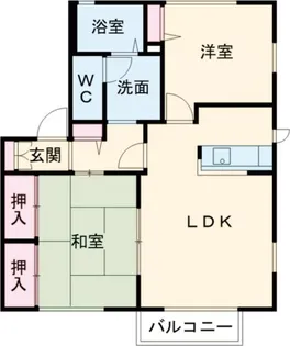 グリーンピュアハイツ B棟【1階】の間取り