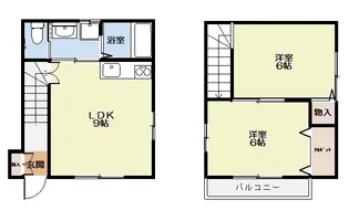 福島県いわき市小名浜字中明神町【一戸建】の間取り