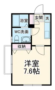 ドエル馬絹C【1階】の間取り