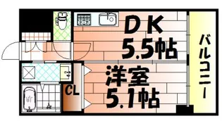 No.63 オリエントキャピタルタワー【19階】の間取り