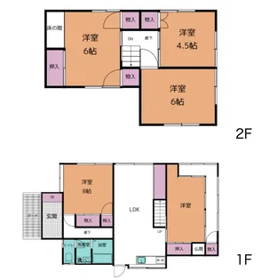 長崎県長崎市三原1【一戸建】の間取り