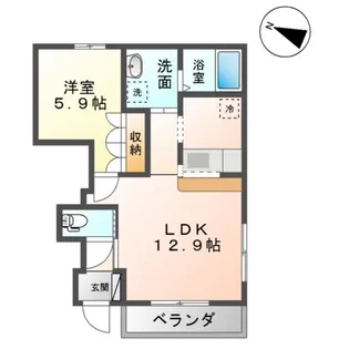 フォレスト レジデンス【1階】の間取り