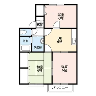 オールージュコート【1階】の間取り