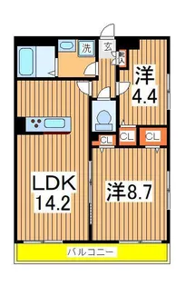 リブリ OGW流山【3階】の間取り