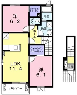 セレーノ【2階】の間取り