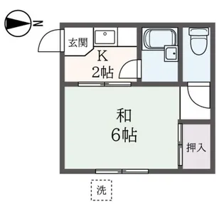グリーンハイツ都立家政【1階】の間取り
