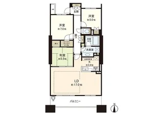 ミッドプレイス仙台タワー&レジデンス【30階】の間取り