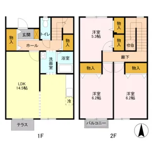 ソラティーオ【2階】の間取り