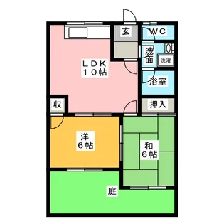 ムーニー室賀【1階】の間取り