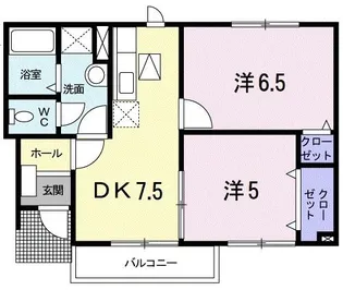 セゾン ド ブールA【1階】の間取り