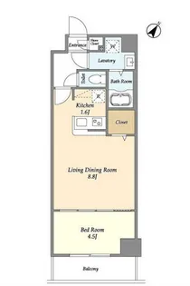 アルファコート常盤台3【7階】の間取り