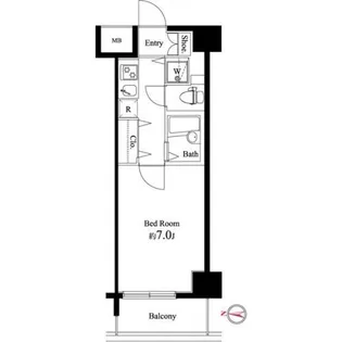 SQUARE潮見【5階】の間取り