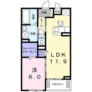 AFCレジデンス・II【1階】の間取り