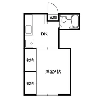 サンフラッツ【1階】の間取り