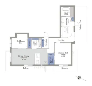 ガーデンコート東が丘【3階】の間取り