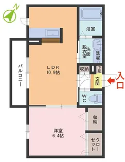 シャーメゾン エコール【2階】の間取り