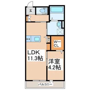 THE OASIS【2階】の間取り