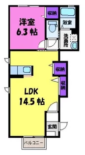 シルクタウン 2 A【1階】の間取り