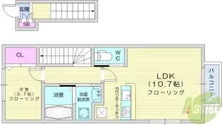 キララ鈎取本町1【2階】の間取り