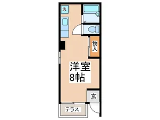 ノ-ブルハイム高尾【1階】の間取り