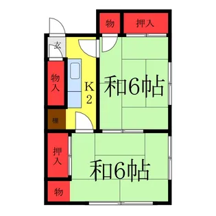 藤巻荘【2階】の間取り
