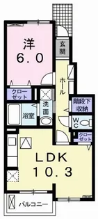 フリッシュ リヒトII【1階】の間取り