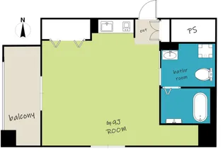リティアコート谷【4階】の間取り