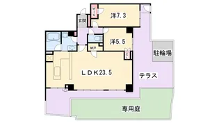 ライオンズ京都五條院ロイヤルグレイド【1階】の間取り